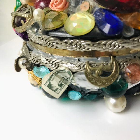 Vintage 90s Handmade “Jewels” Seattle Jewelry Box - Picture 14 of 14